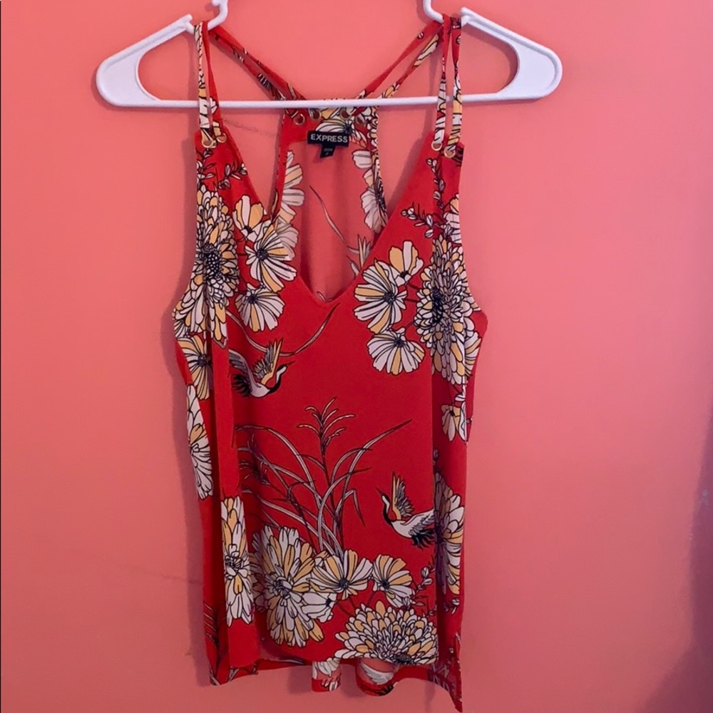 Red Express tank top